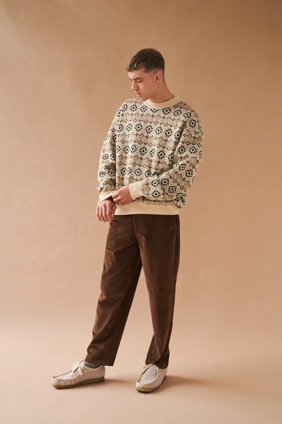 bound 'Oslo' Pattern Wool Sweater