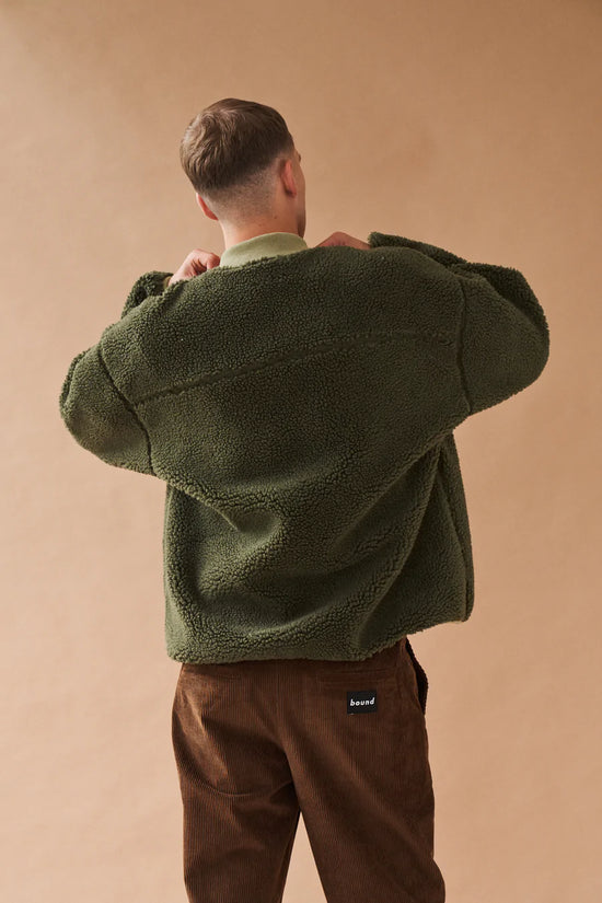 bound 'Forest' Half Zip Fleece Pullover