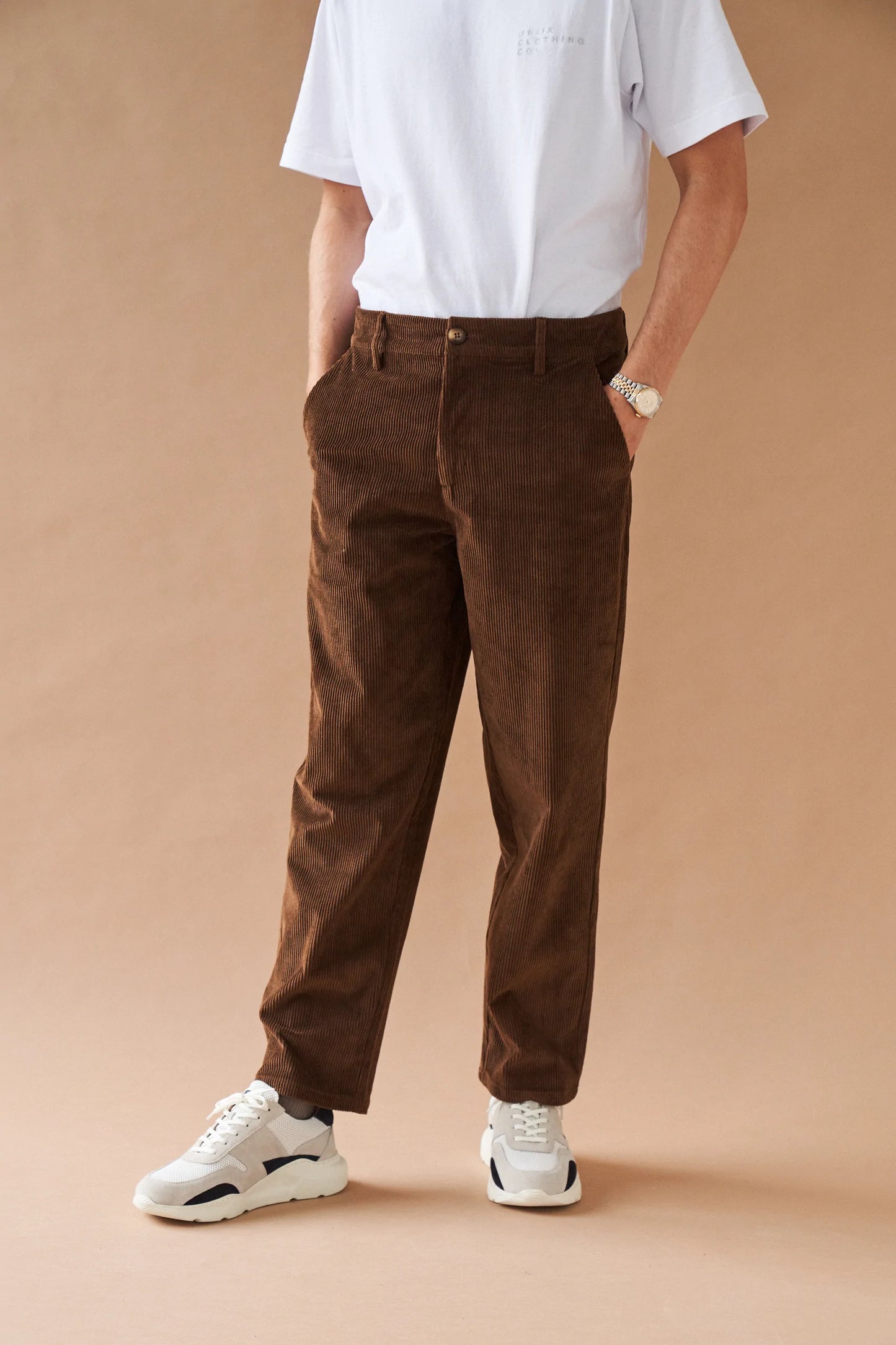 bound 'Cedar Brown' Corduroy Trousers