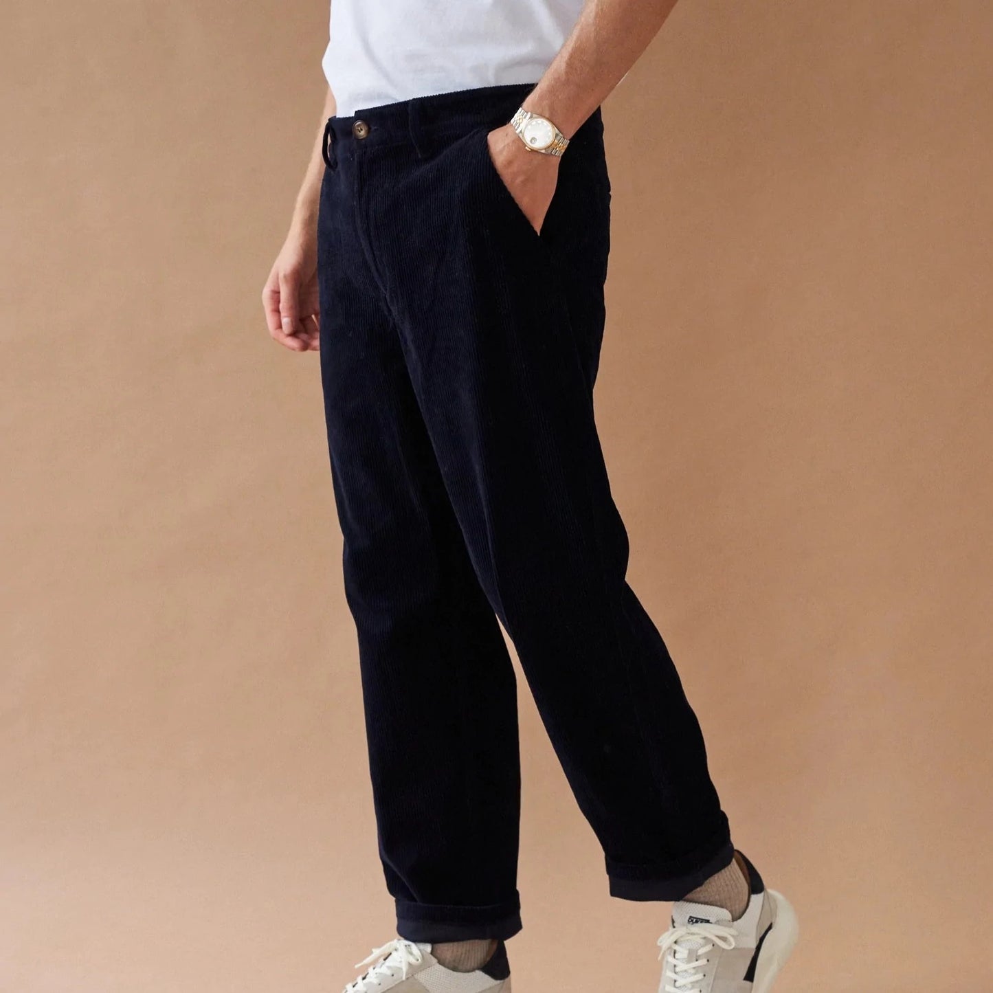 Buy Navy Blue Mens Corduroy Pants Limited Edition Dark Blue Online in India   Etsy
