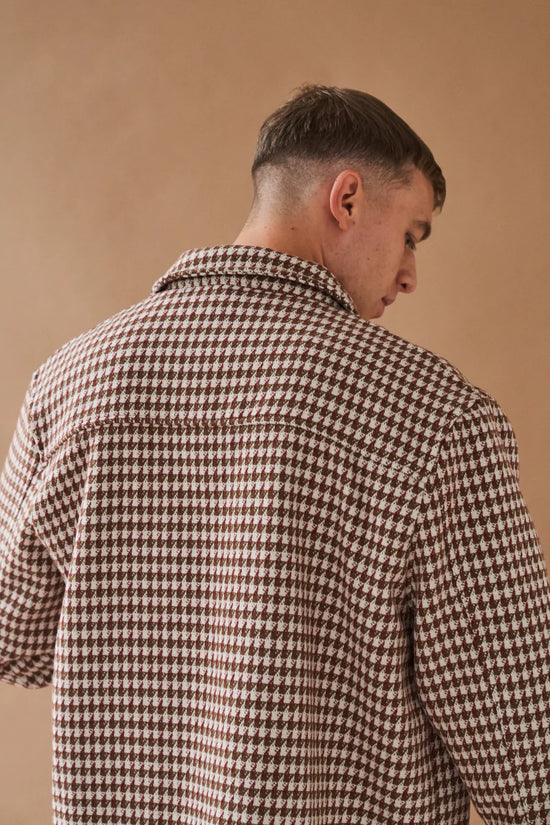 bound 'Bailey' Woven Dogtooth Heavy Overshirt