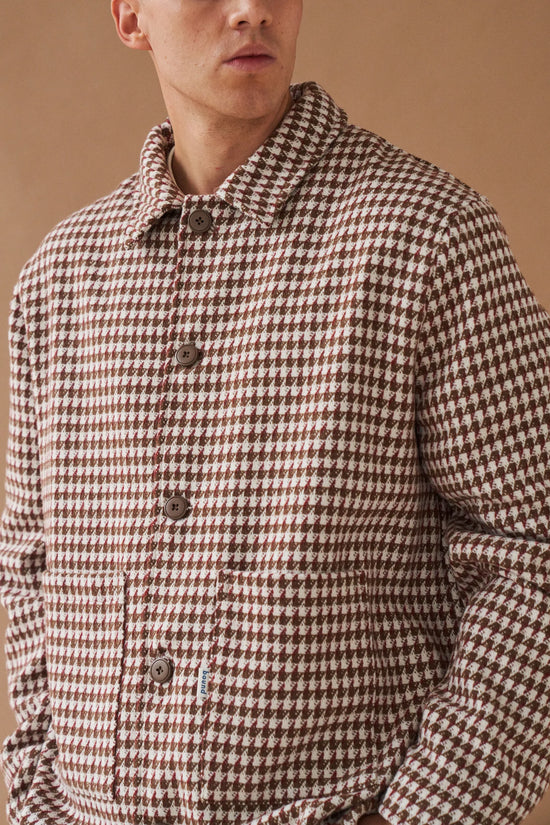 bound 'Bailey' Woven Dogtooth Heavy Overshirt