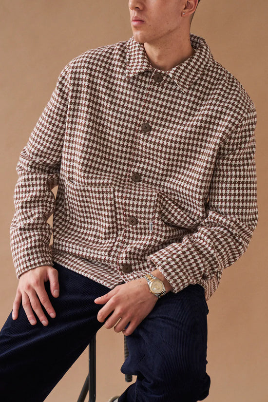 bound 'Bailey' Woven Dogtooth Heavy Overshirt