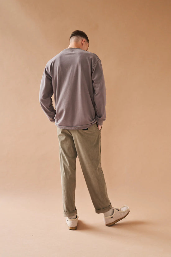 bound 'Charcoal Script' Embroidered Longsleeve Tee