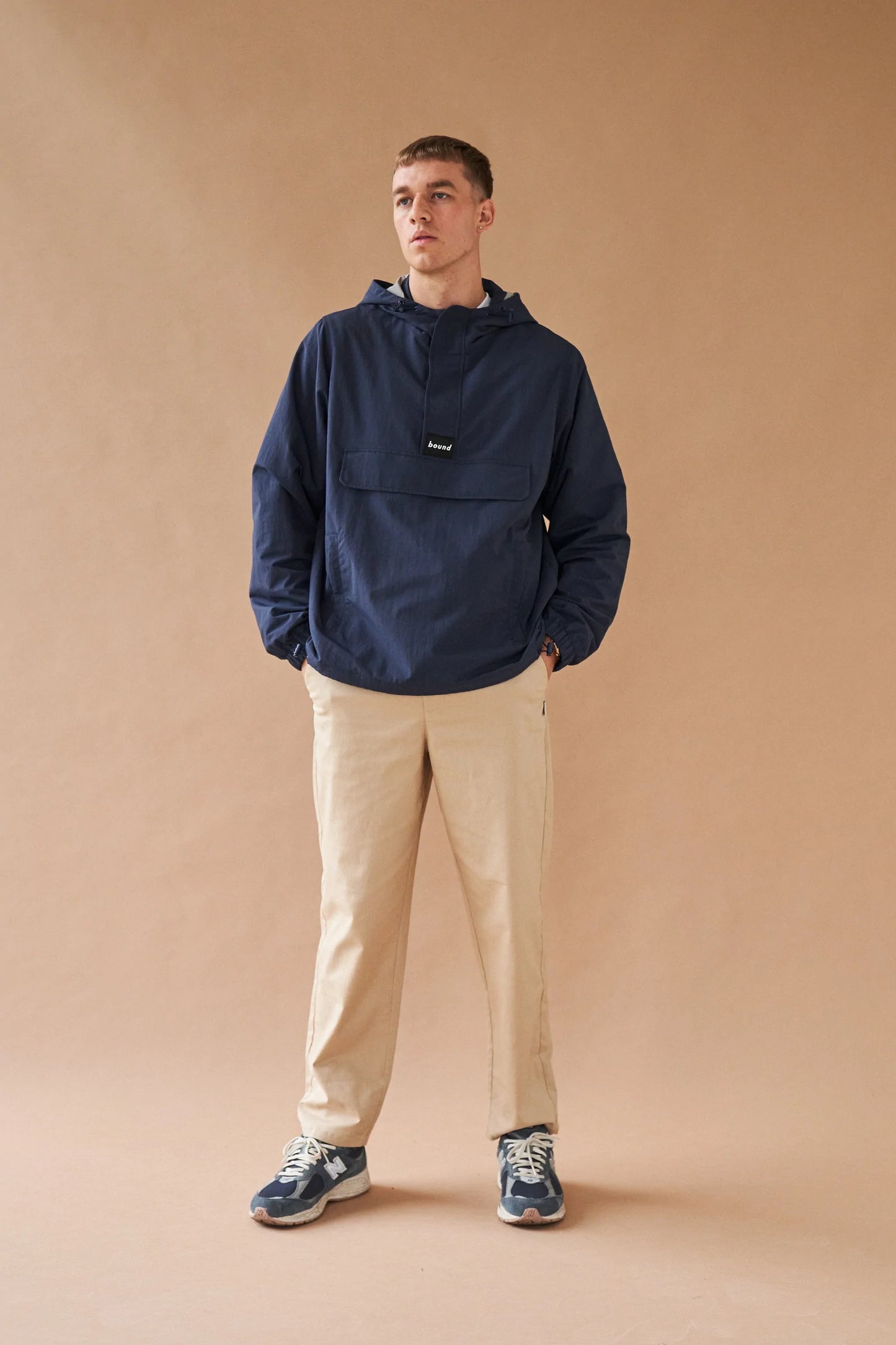 bound 'Didsbury' Smock - Navy Blue