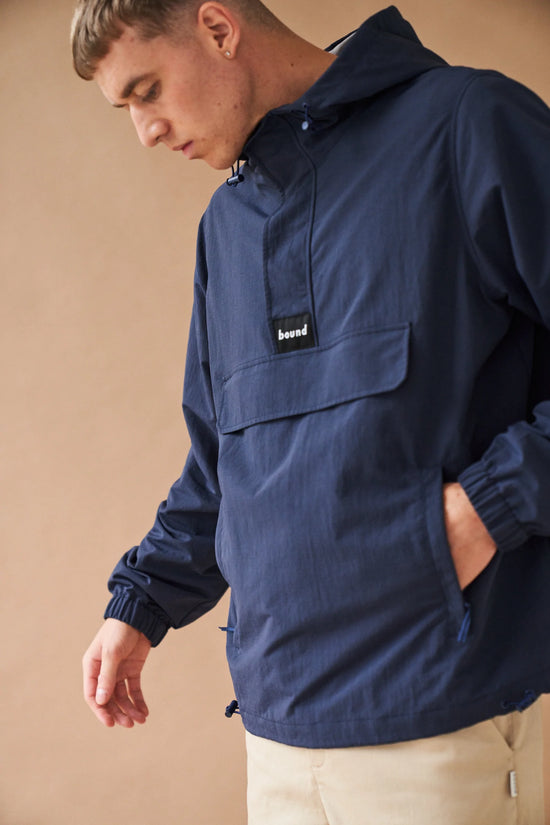 bound 'Didsbury' Smock - Navy Blue