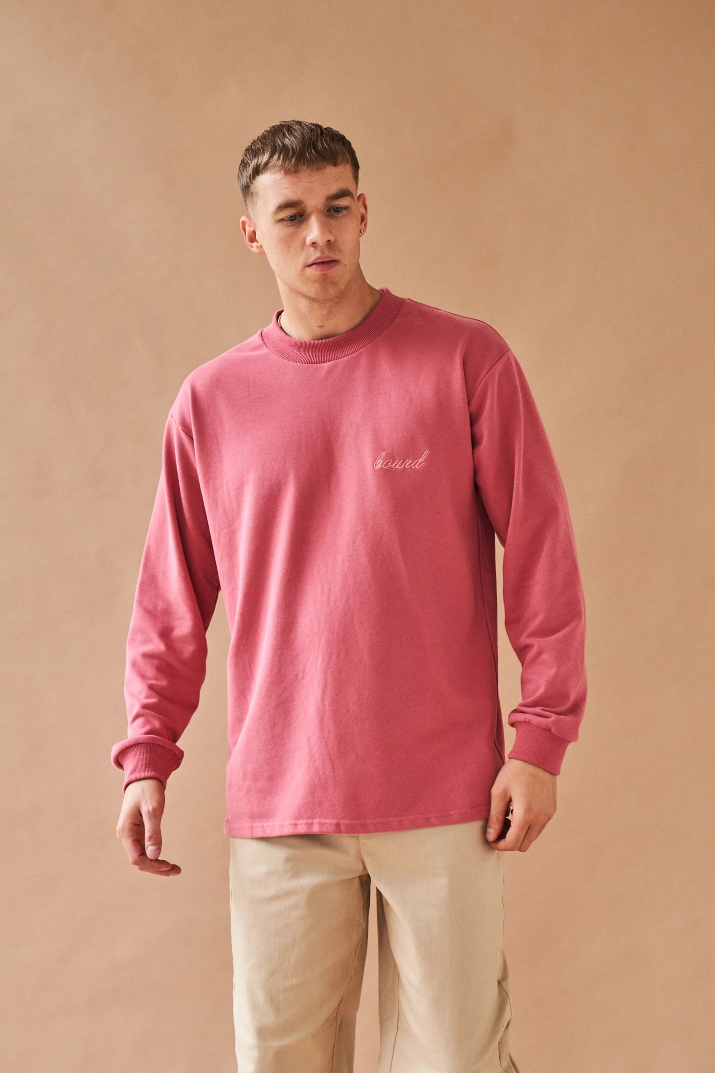 bound 'Berry Script' Embroidered Longsleeve Tee