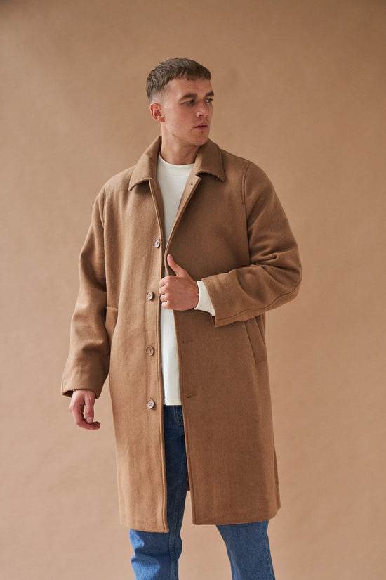 bound 'Maxwell' Oversized Wool Trench Coat - Camel