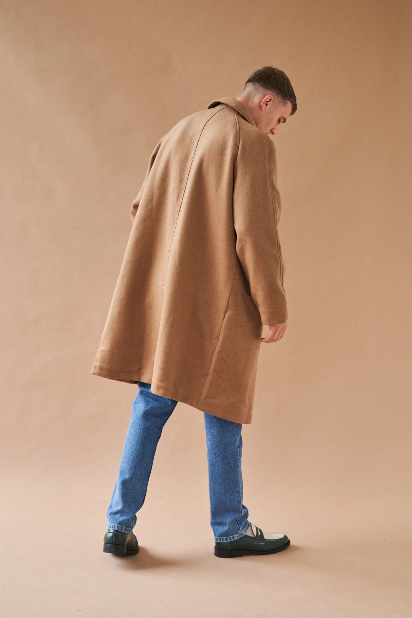 bound 'Maxwell' Oversized Wool Trench Coat - Camel