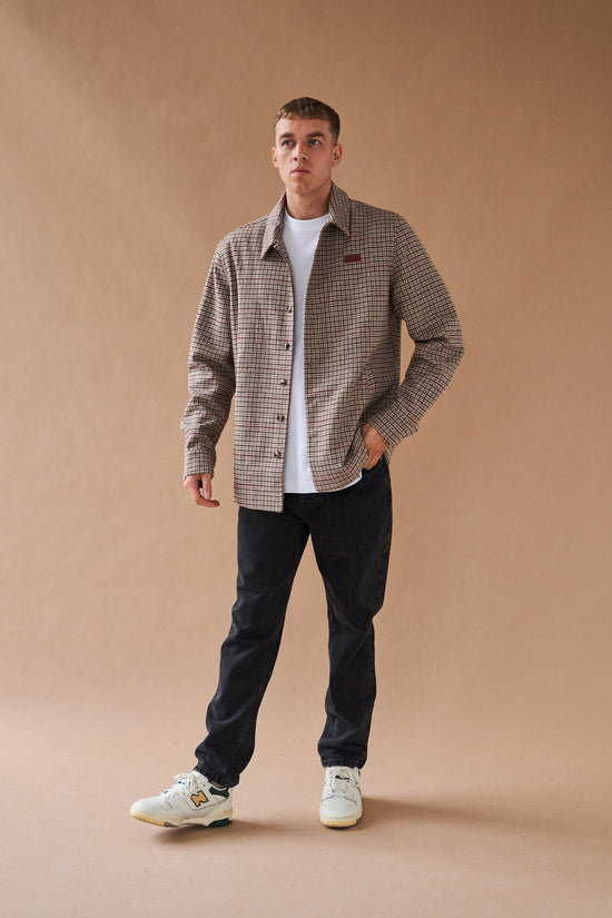 bound 'Axel' Wool Dogtooth Coach Jacket