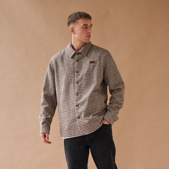 bound 'Axel' Wool Dogtooth Coach Jacket