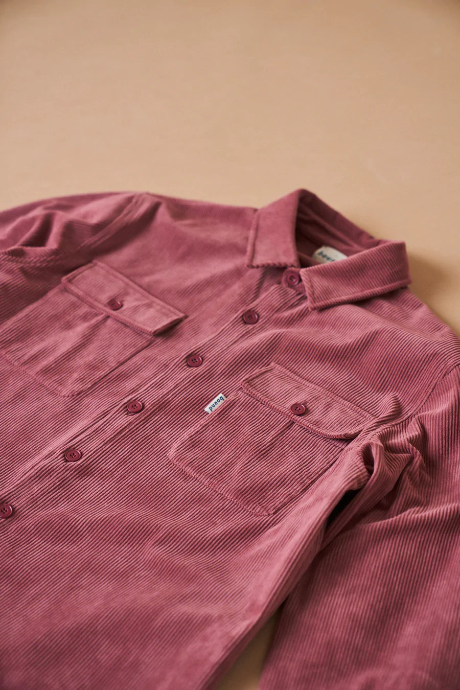 bound 'Rouge' Corduroy Button Up Overshirt