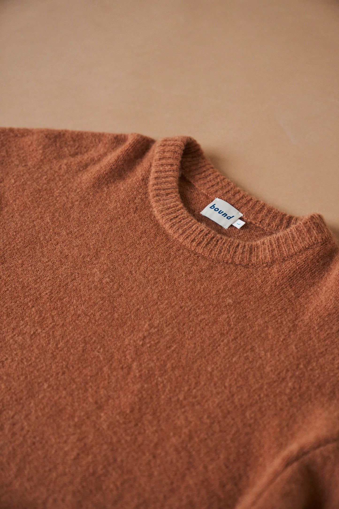 bound Baxter Mohair Blend Sweater - Rust