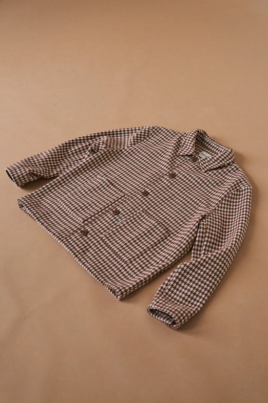 bound 'Bailey' Woven Dogtooth Heavy Overshirt