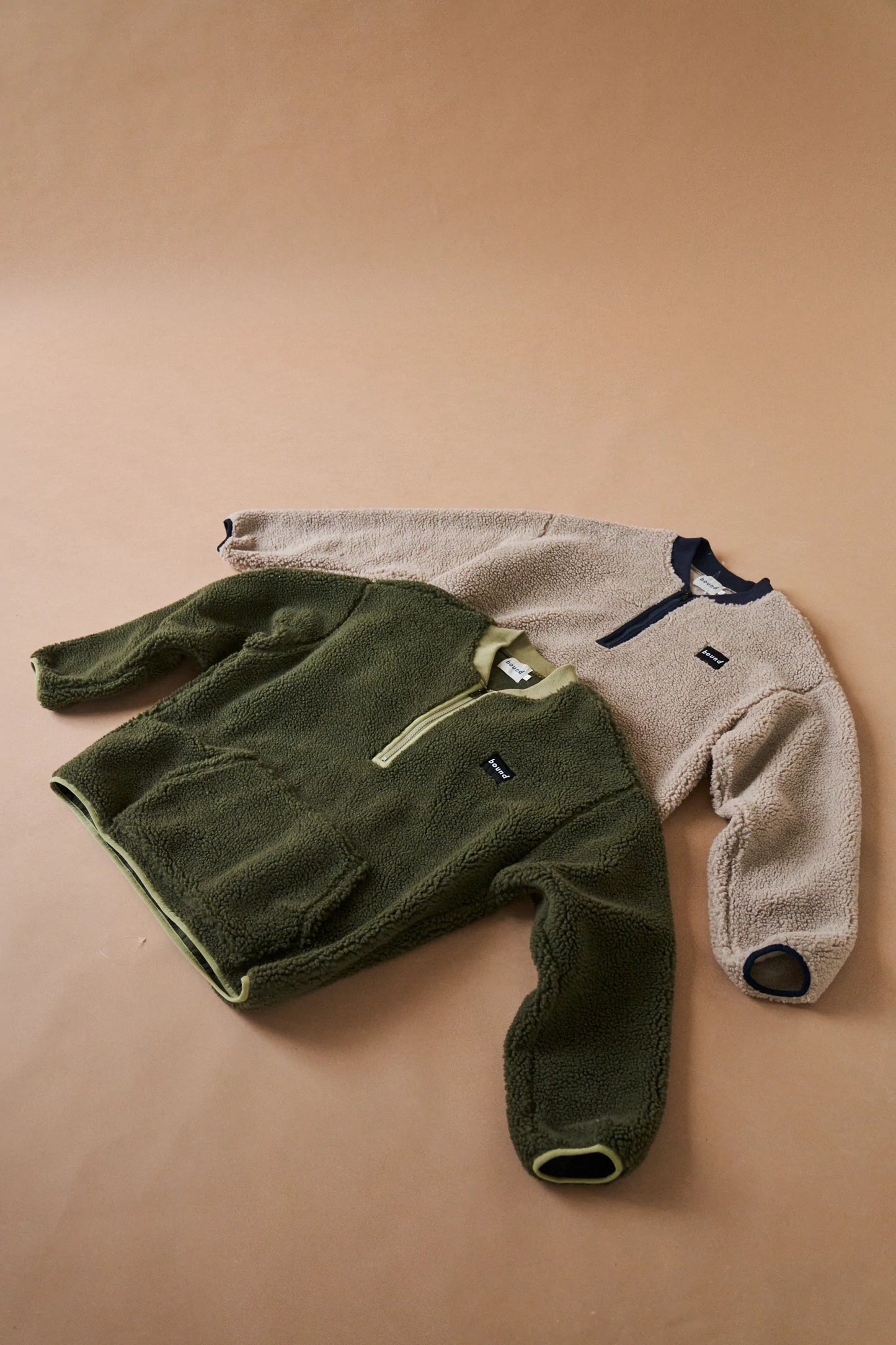 bound 'Forest' Half Zip Fleece Pullover