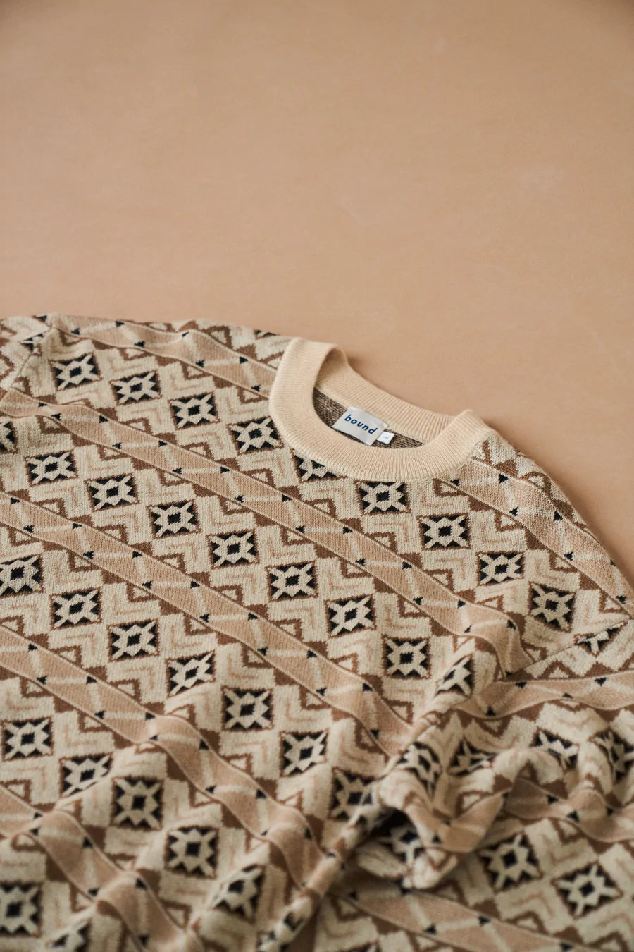 bound 'Oslo' Pattern Wool Sweater