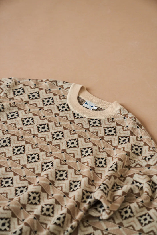 bound 'Oslo' Pattern Wool Sweater