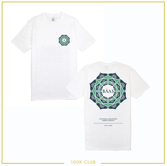 BAÄS 'Atlantis' Tee - White *100K CLUB*