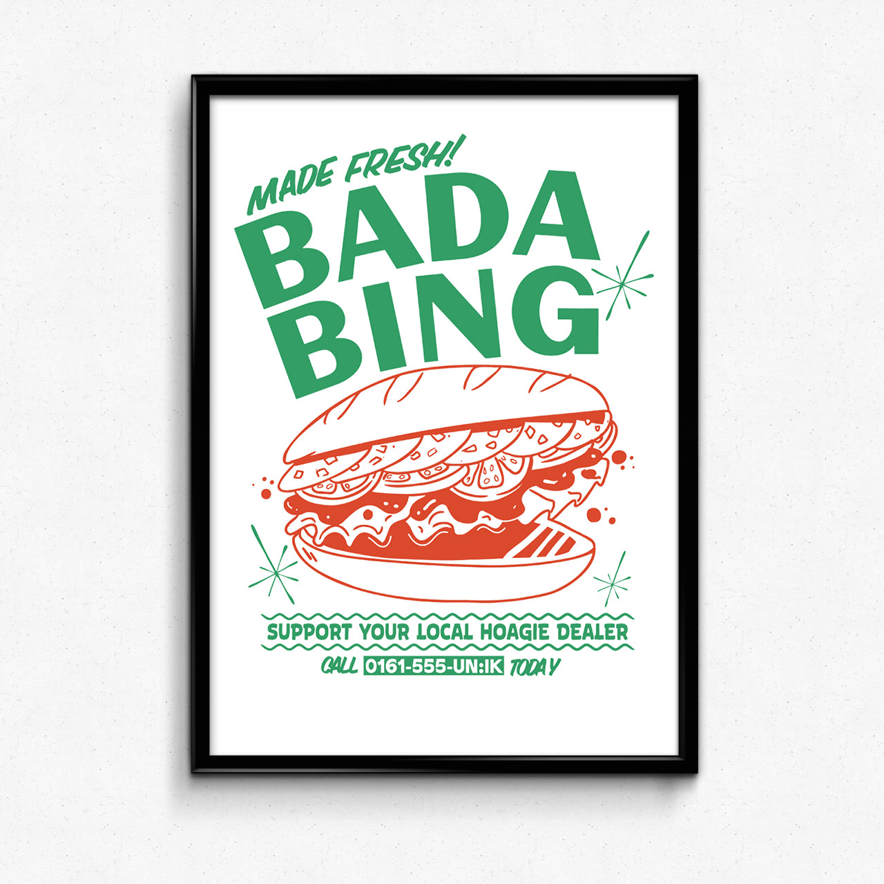 Bada Bing x UN:IK 'Fresh Hoagie' Print