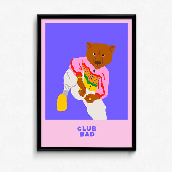 Melé x Club Bad 'Ghetto Bear' Print