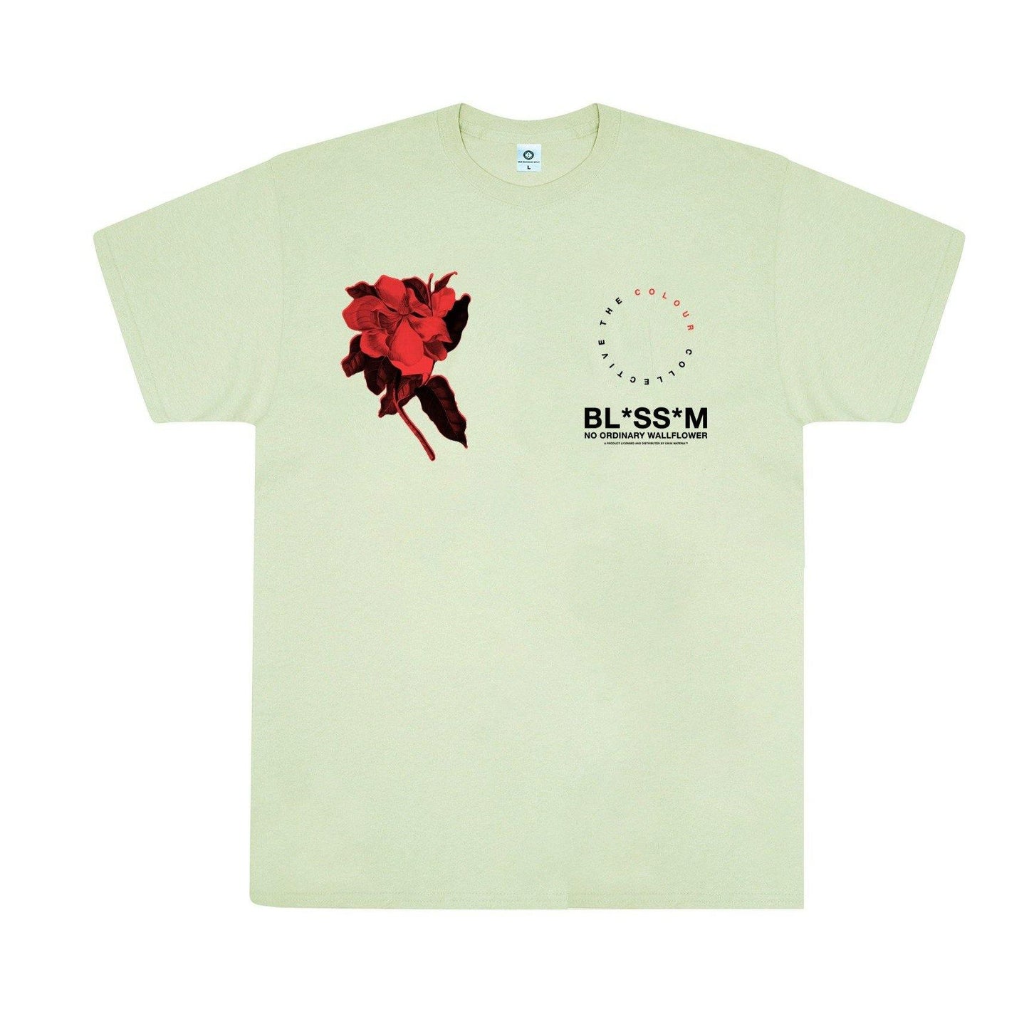 Colour Collective 'Blossom Wallflower' Tee - Pistachio - UN:IK Clothing