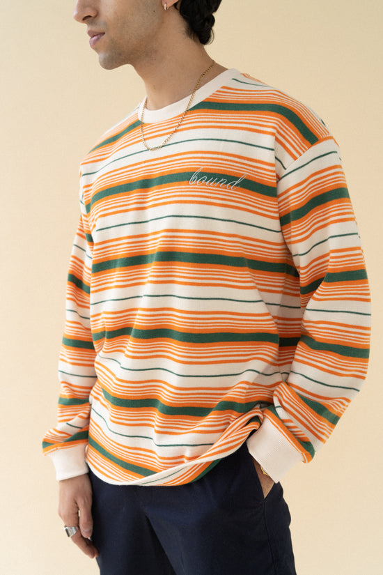 bound 'Seville' Stripe Knit Sweater
