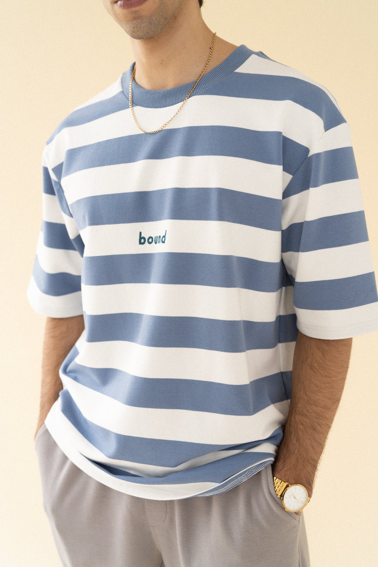 bound 'Arctic' Stripe Tee