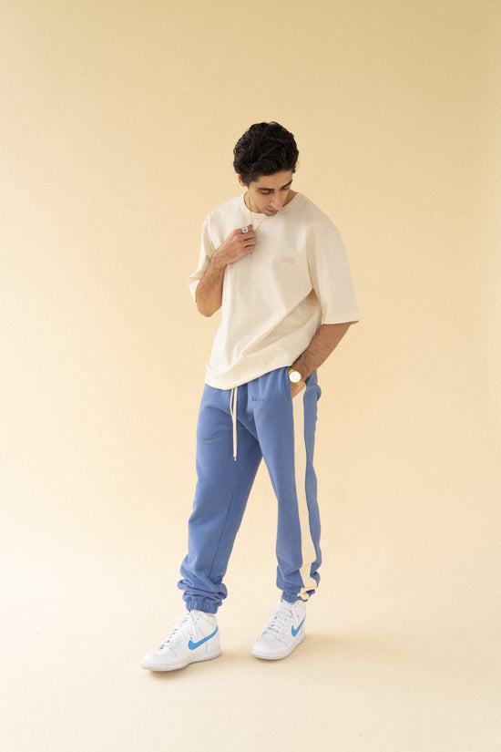 bound 'Carolina Blue' Stripe Joggers