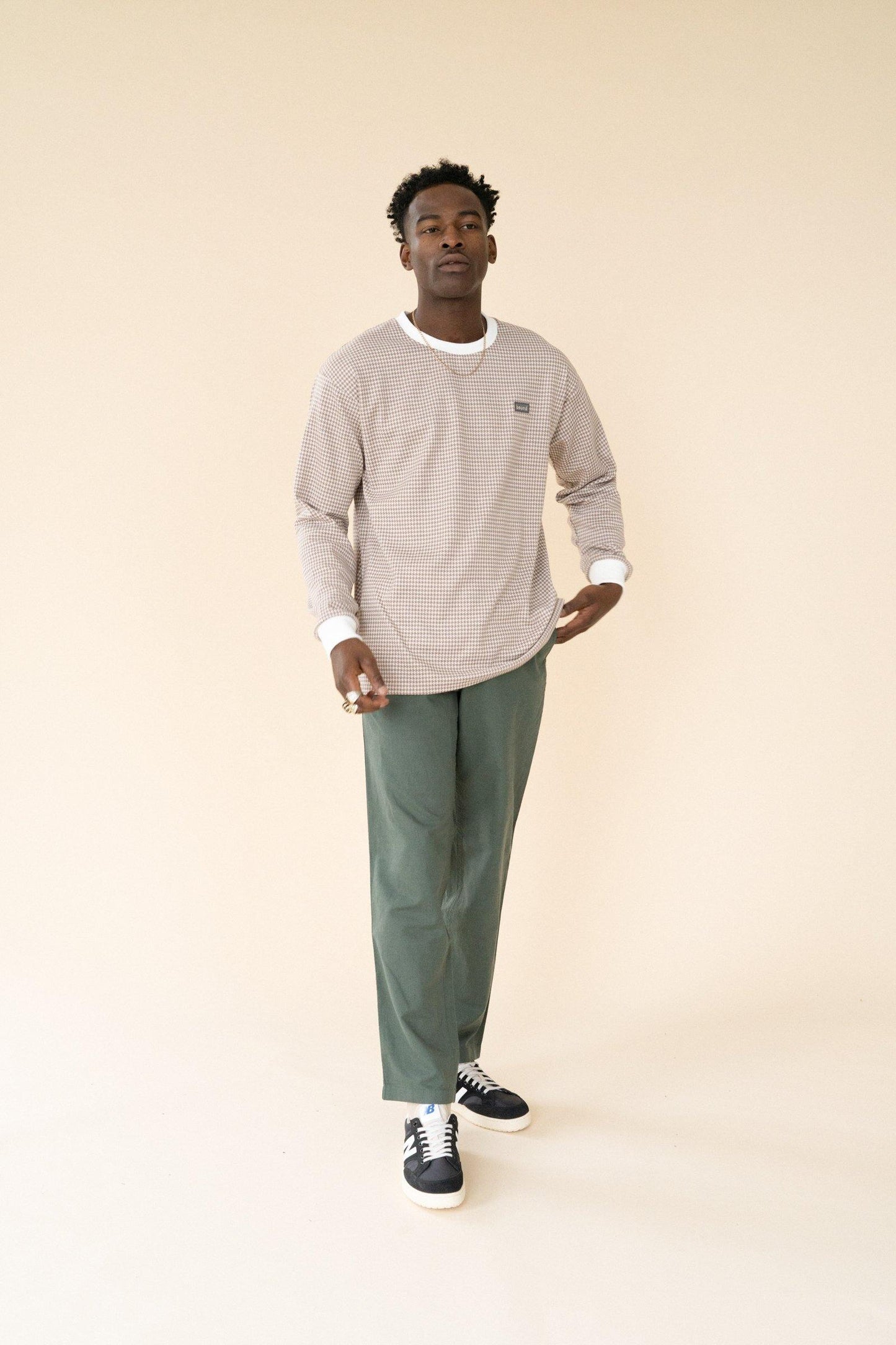 bound 'DESERT DOGTOOTH' LS Tee - UN:IK Clothing