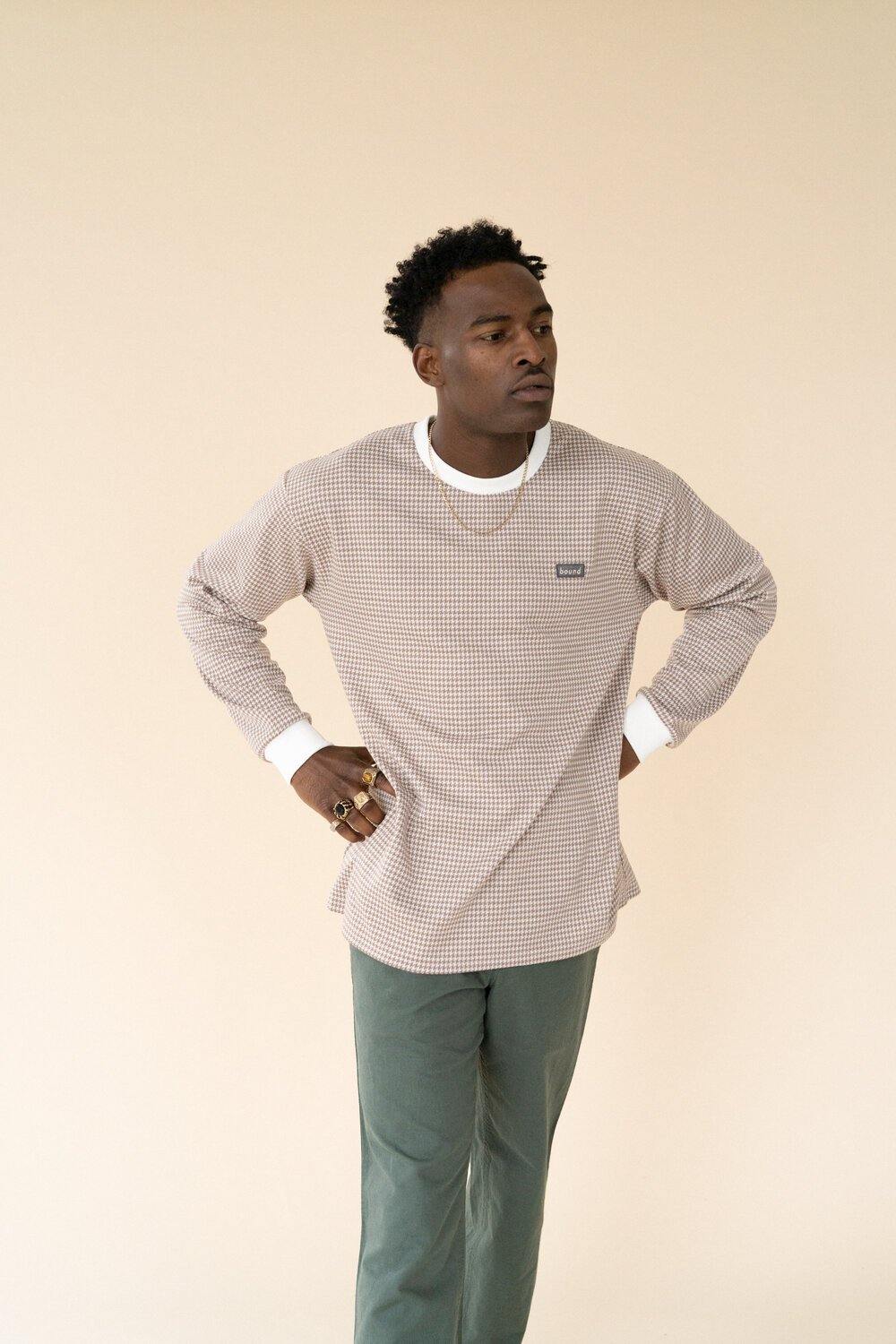 bound 'DESERT DOGTOOTH' LS Tee - UN:IK Clothing