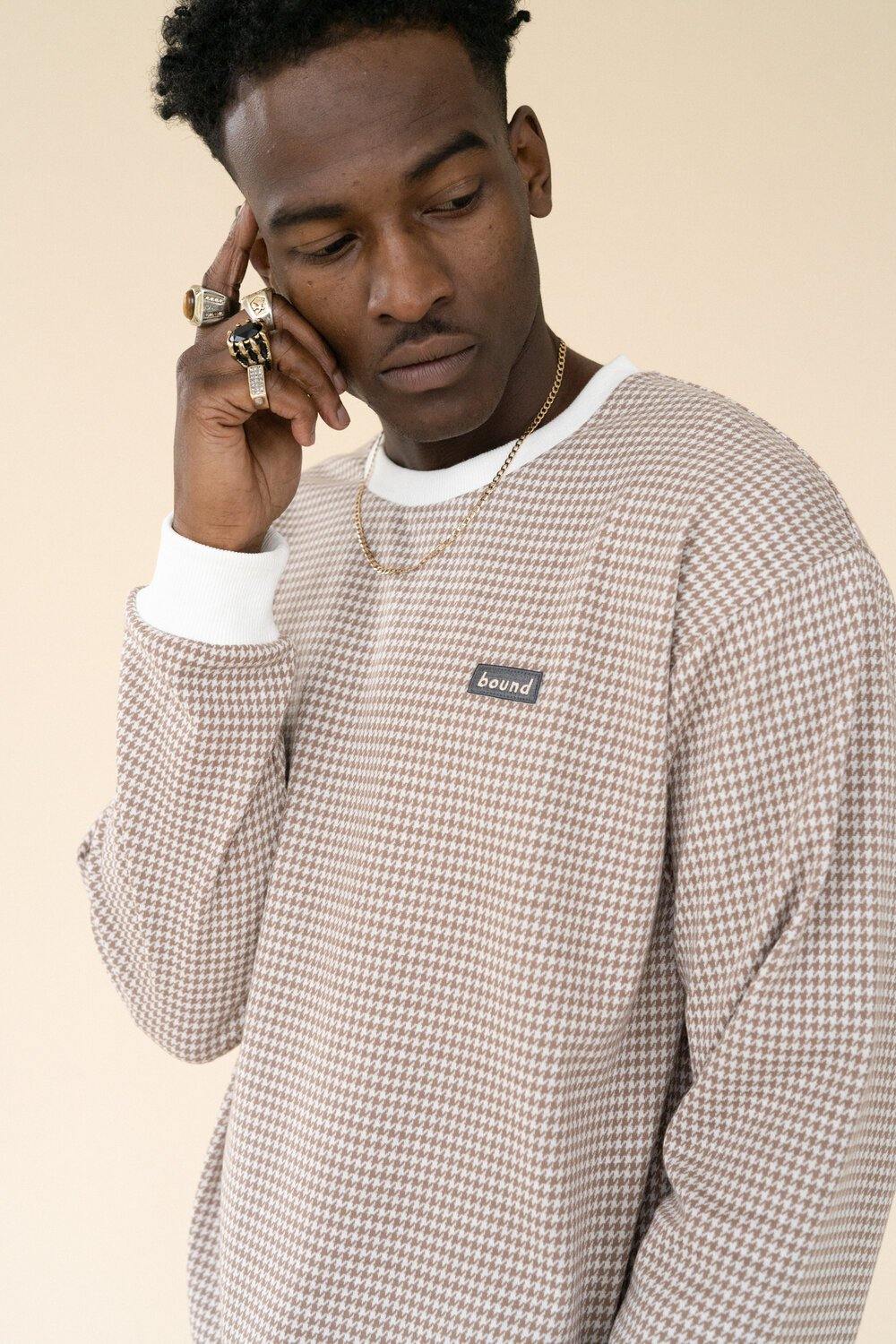 bound 'DESERT DOGTOOTH' LS Tee - UN:IK Clothing
