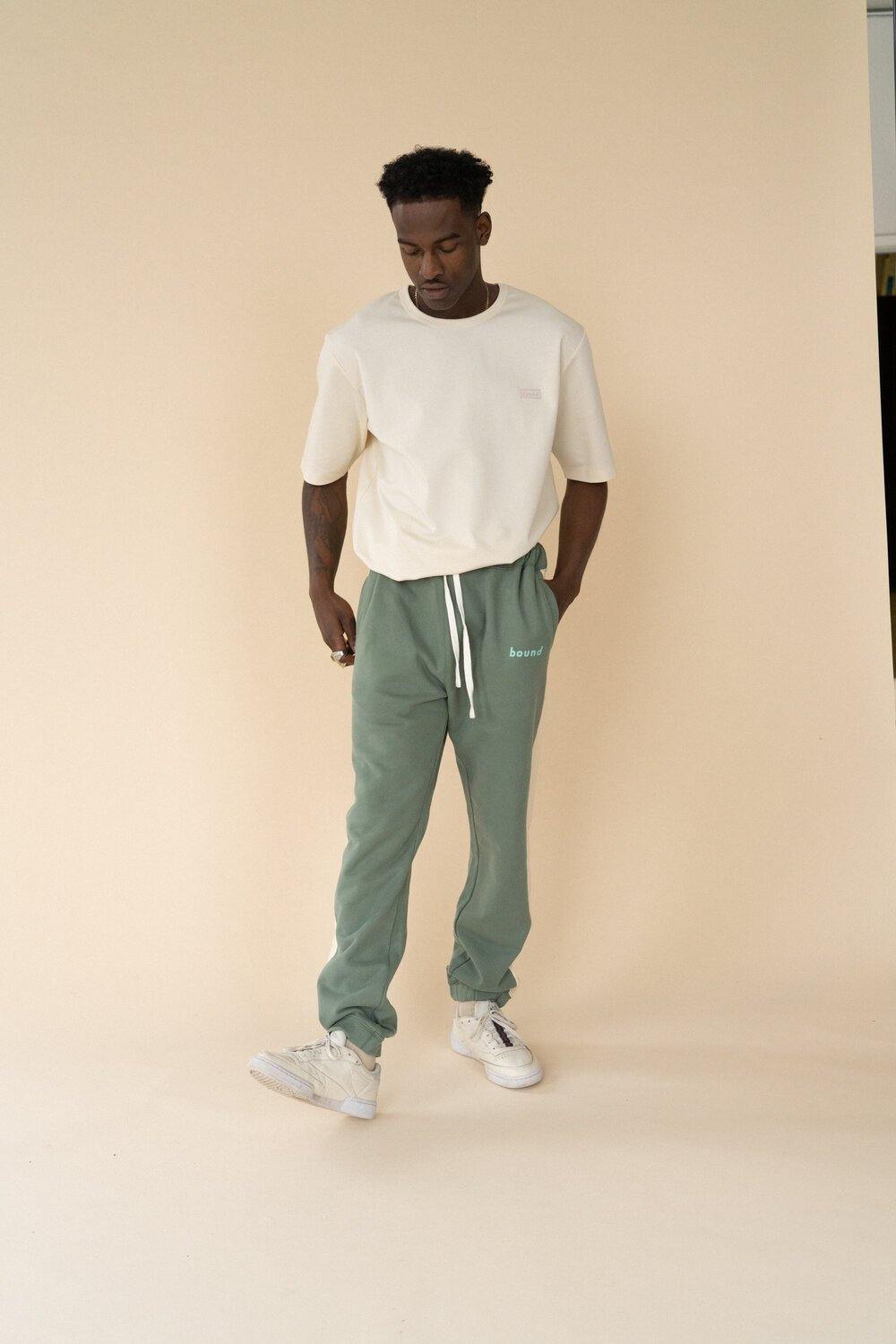 bound 'SAGE STRIPE' Joggers - UN:IK Clothing