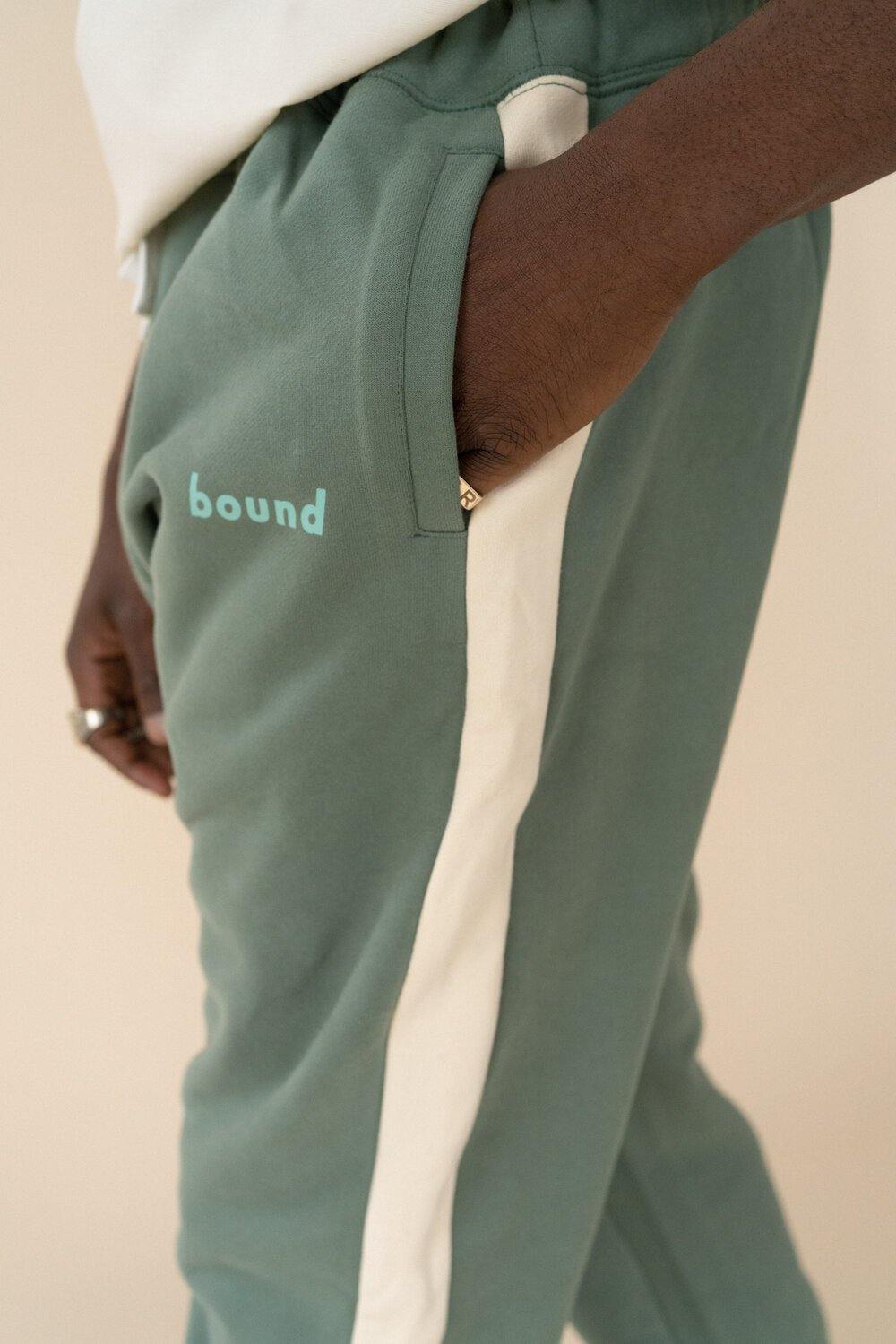 bound 'SAGE STRIPE' Joggers - UN:IK Clothing