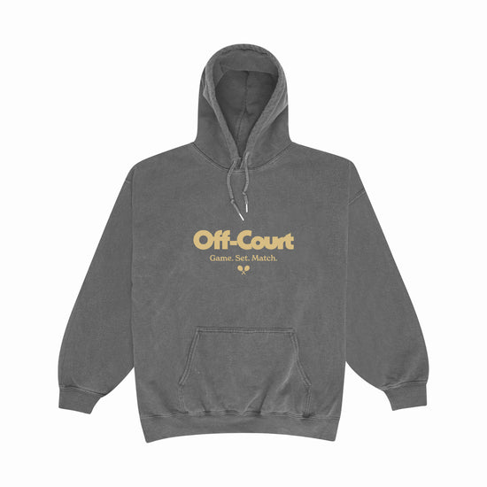 Load image into Gallery viewer, Vice 84 &amp;#39;Off-Court GSM&amp;#39; Vintage Washed Hoodie - Charcoal
