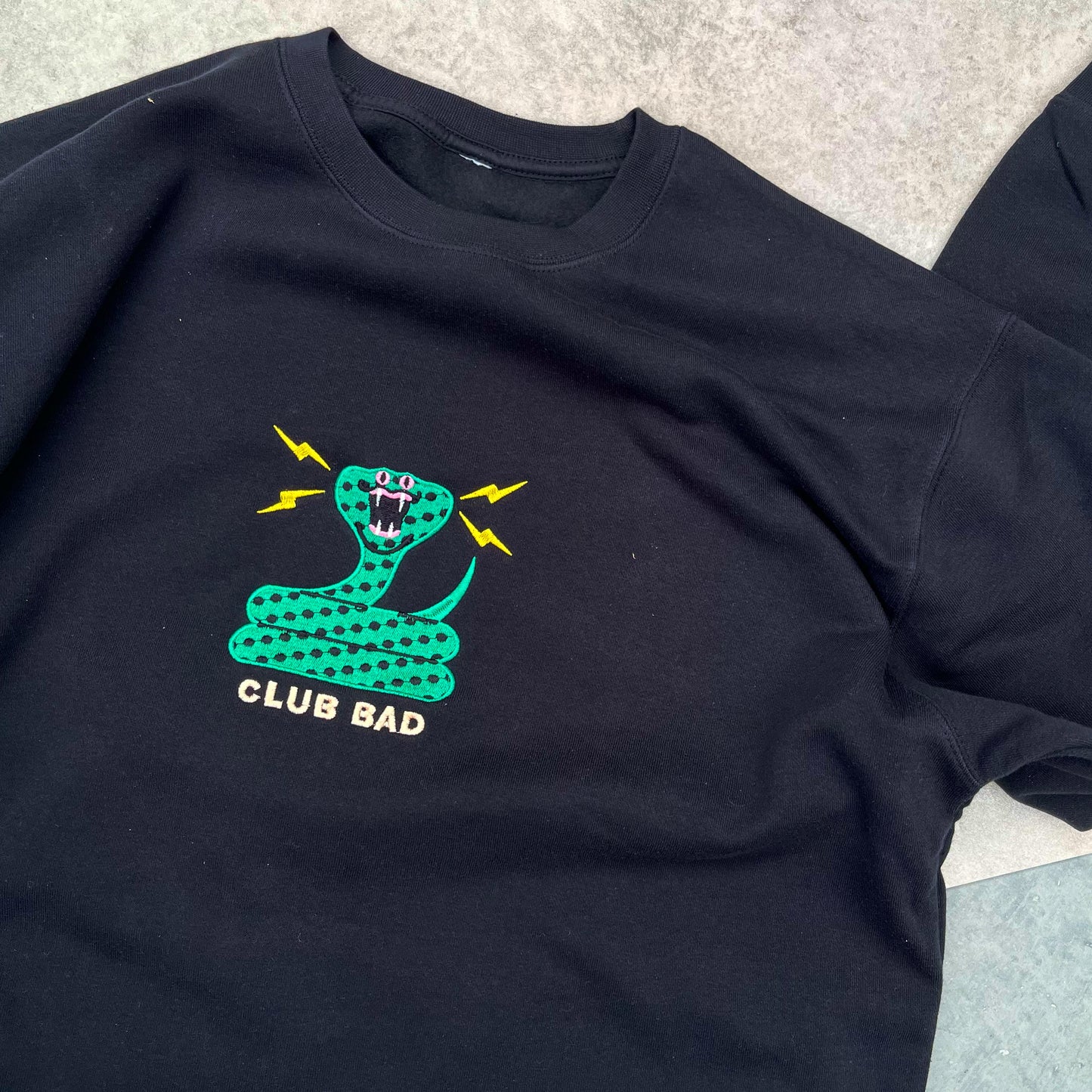 Load image into Gallery viewer, Melé x Club Bad &amp;#39;Cobra&amp;#39; Embroidered Sweater
