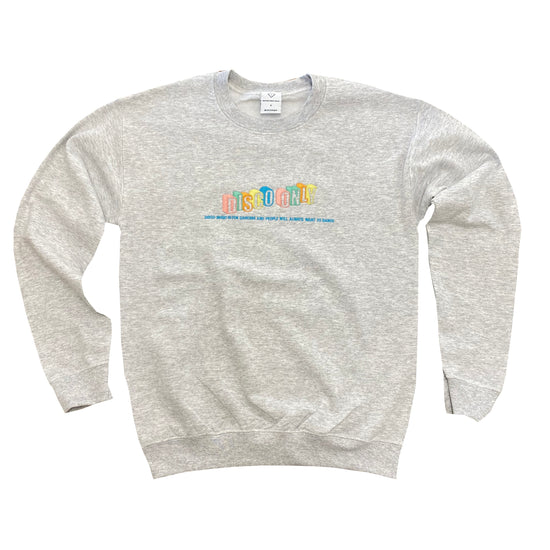 DISCO ONLY 'Dancers' Embroidered Sweater - Ash