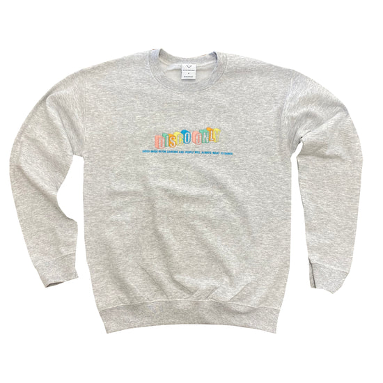DISCO ONLY 'Dancers' Embroidered Sweater - Ash
