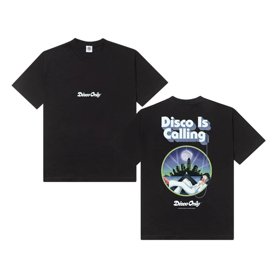 DISCO ONLY 'Disco Is Calling' Tee - Black