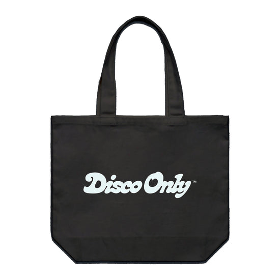 DISCO ONLY 'Script' Tote Bag - Black