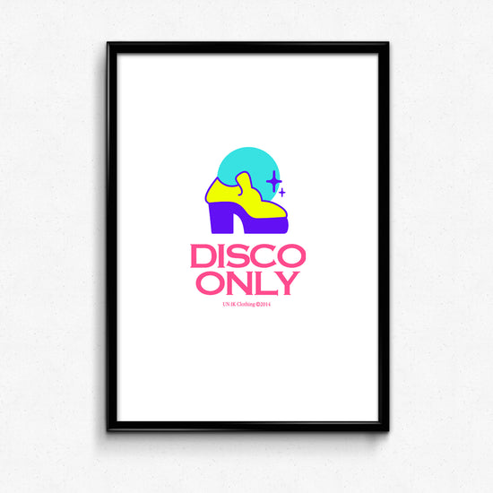 DISCO ONLY '80s Dance' Art Print