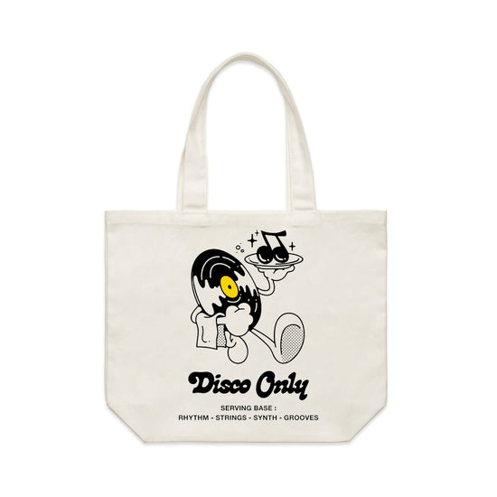 DISCO ONLY 'Play It Twice V2' Tote Bag - Natural