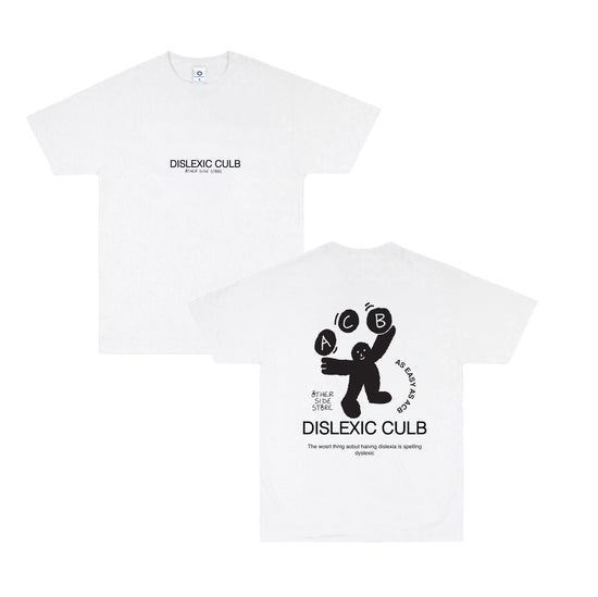 Other Side Store 'Dyslexic Club' Tee - White