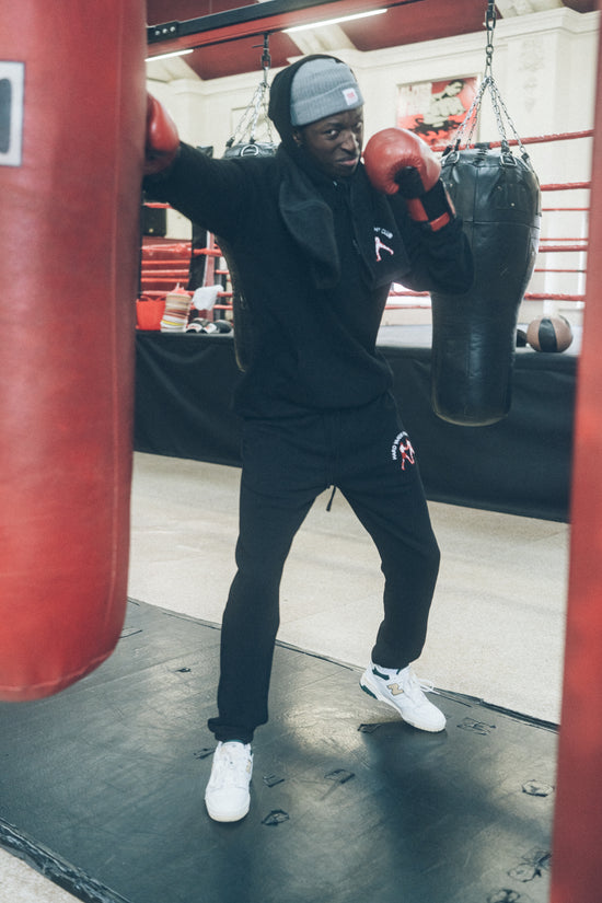 Vice 84 'Hard Yards Fight Club' Embroidered Hoodie - Black