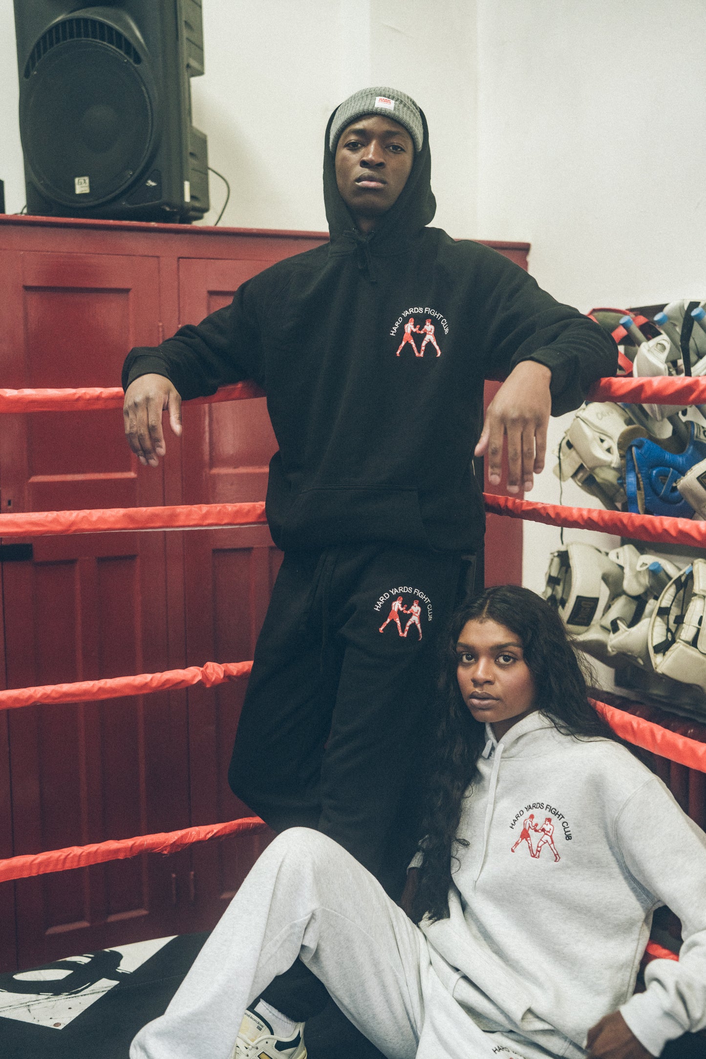Vice 84 'Hard Yards Fight Club' Embroidered Hoodie - Black
