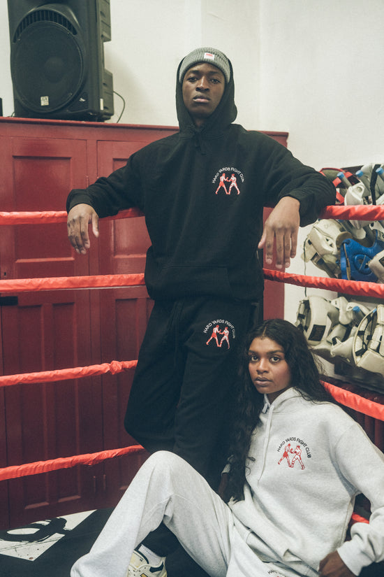 Vice 84 'Hard Yards Fight Club' Embroidered Hoodie - Black