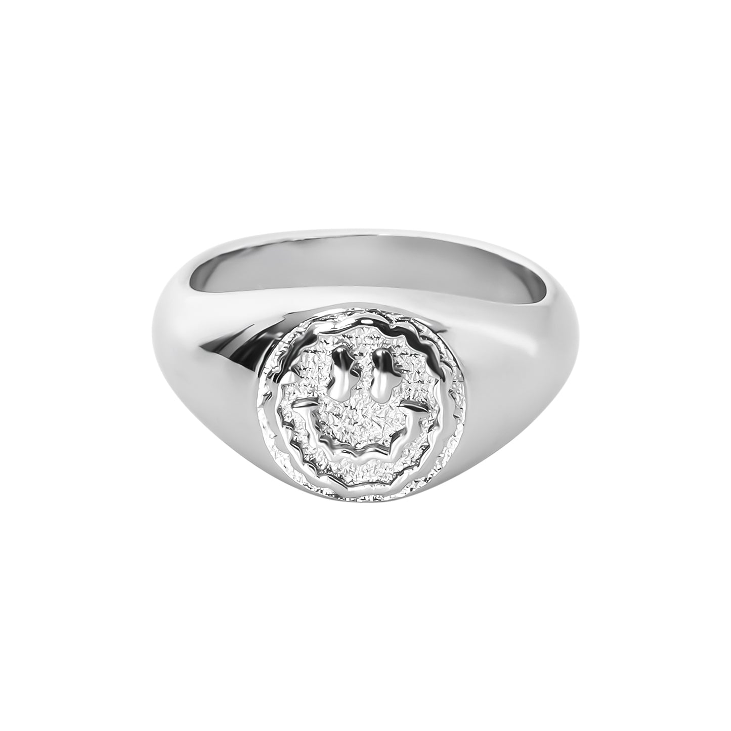 Trippy Signet Ring - Silver