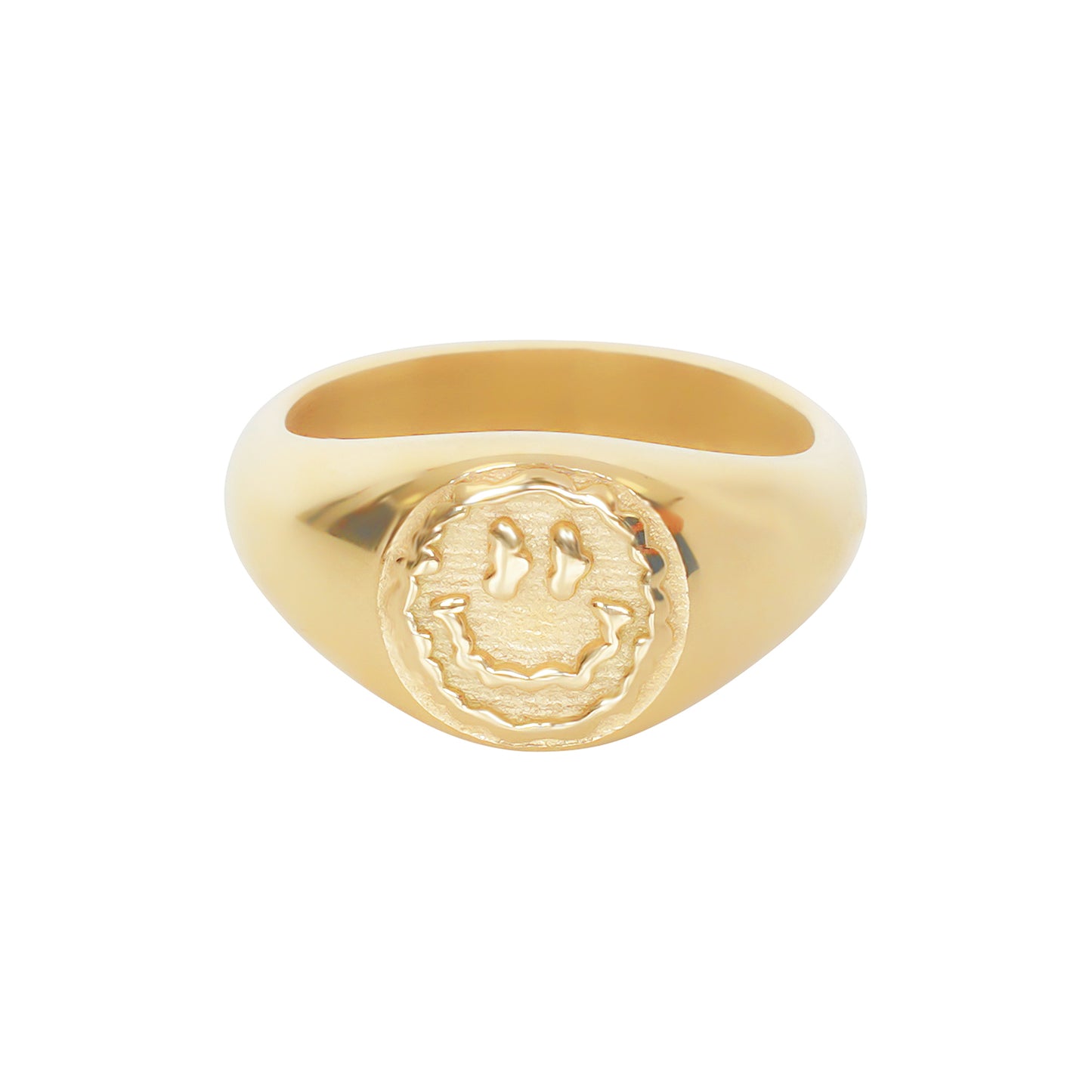 Trippy Signet Ring - Gold