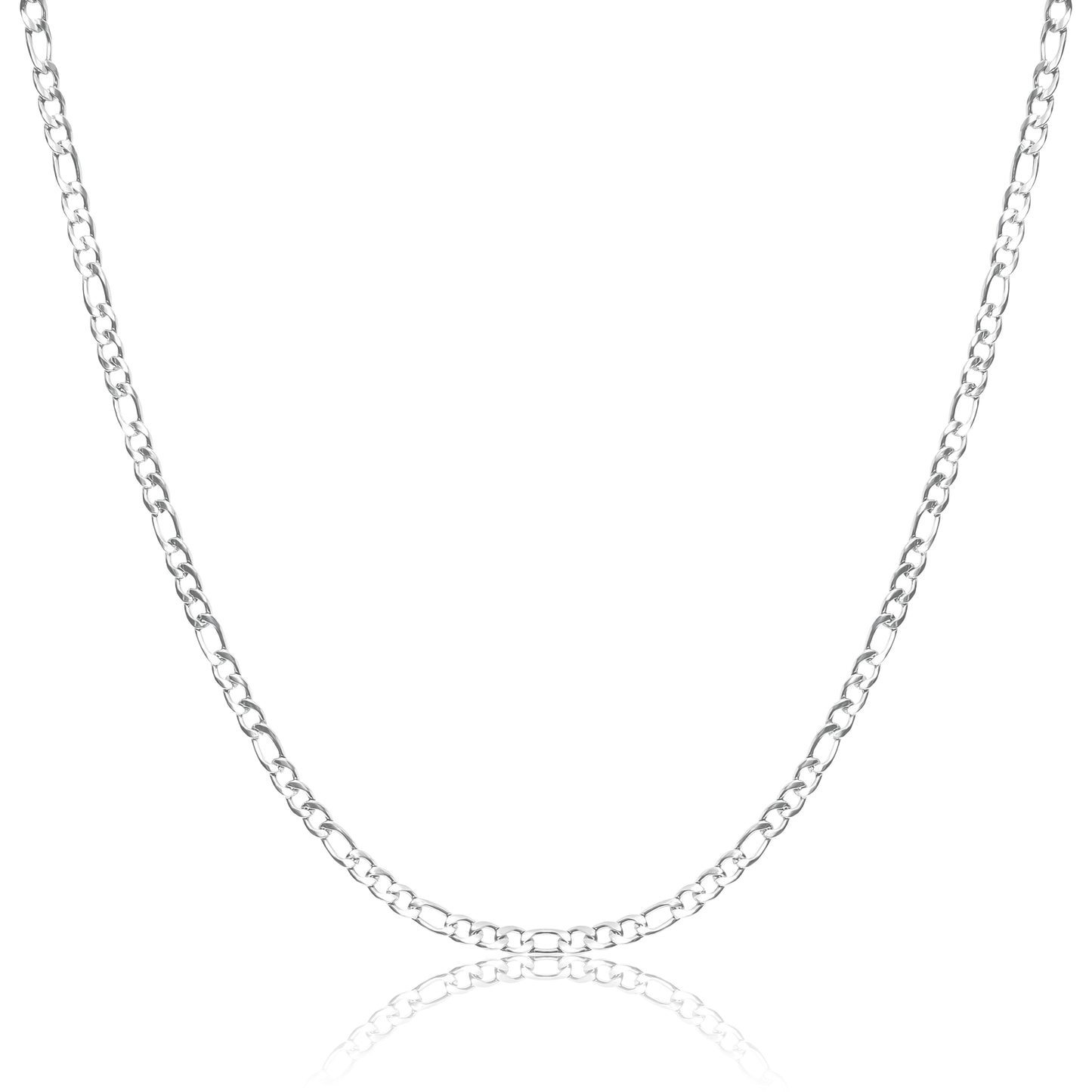 Figaro Cuban Chain 6mm - Silver