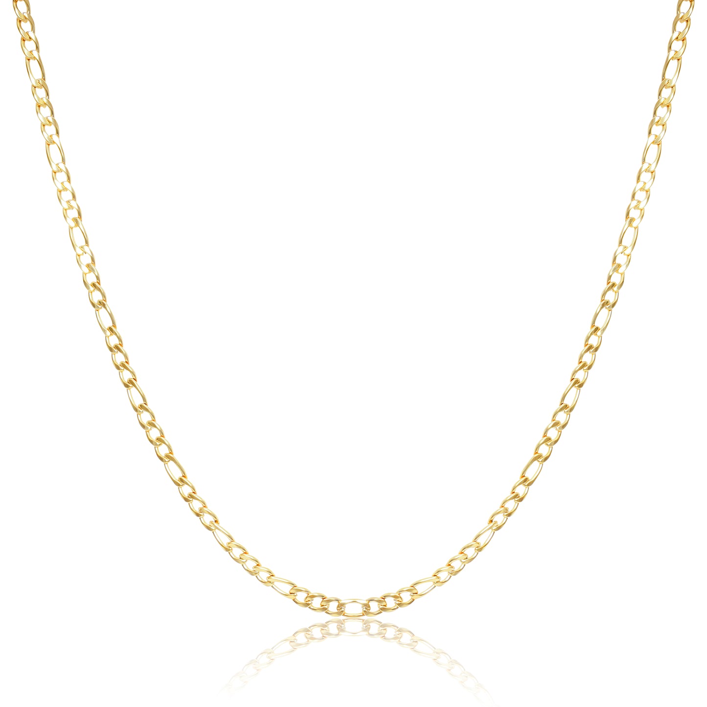 Figaro Cuban Chain 6mm - Gold