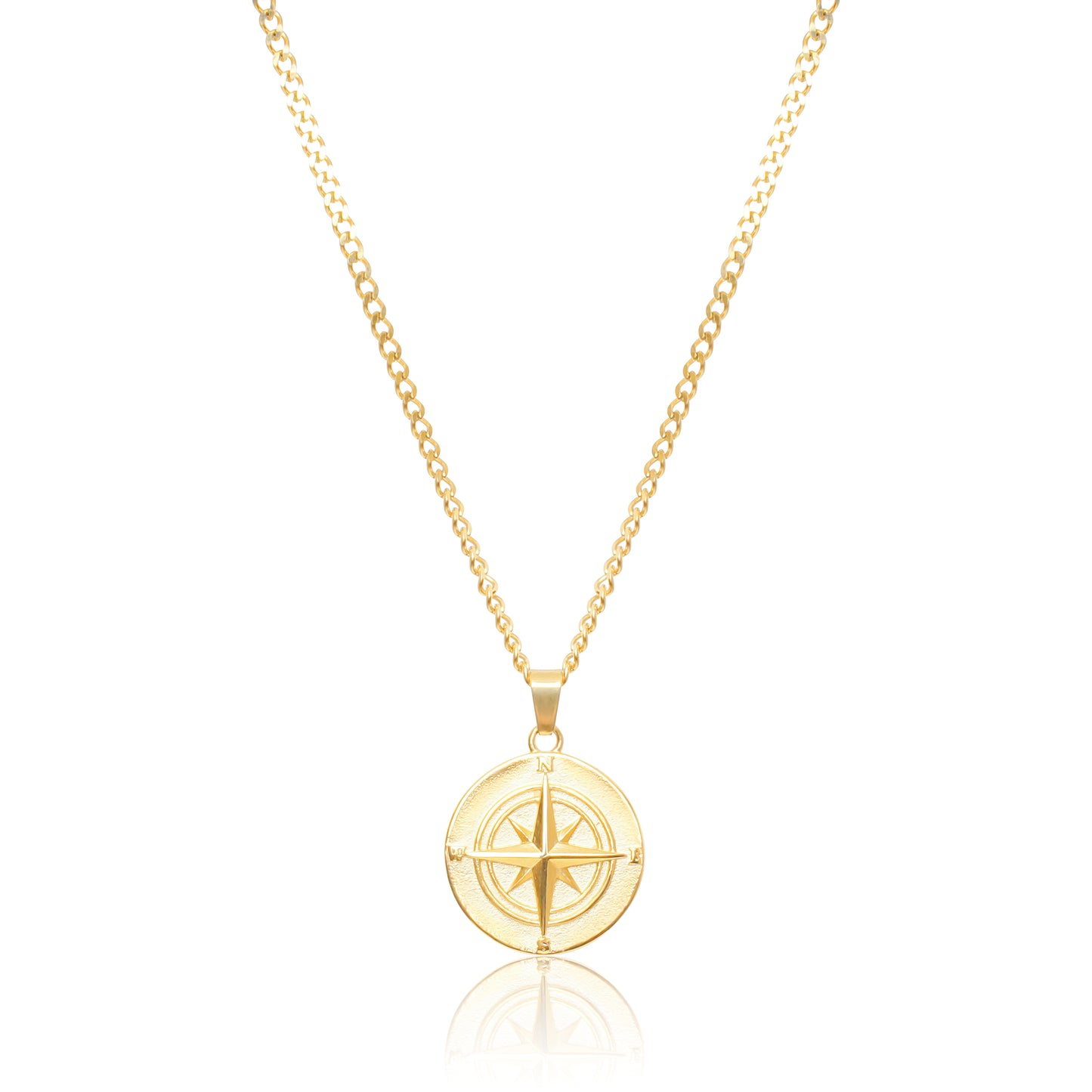 Load image into Gallery viewer, Compass Pendant Necklace - Silver / Gold
